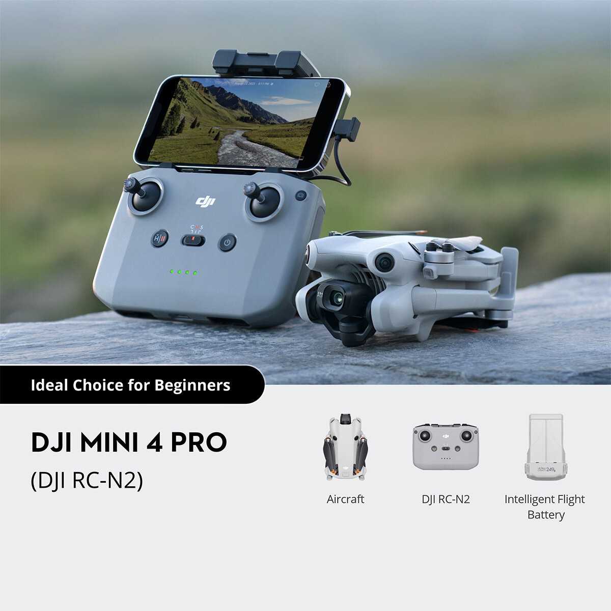 Квадрокоптер DJI Mini 4 Pro Fly More Combo Plus (DJI RC 2) фотография 1