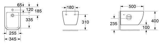 Биде Lavinia Boho One 33020070 с горизонтальным выпуском фотография 1