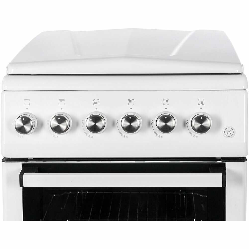 Газовая плита NORDFROST GG 5061 W (50 литров, авторозжиг конфорок, газ-контроль духовки) фотография 17