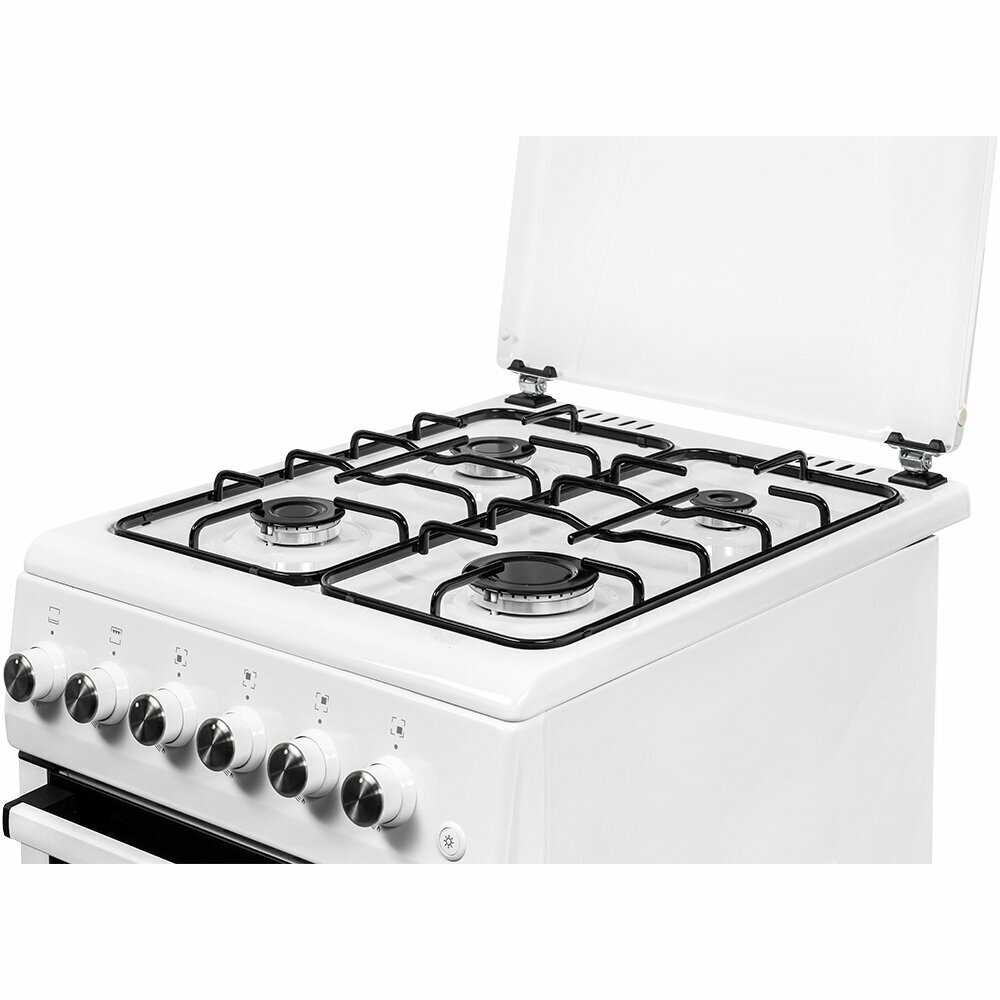 Газовая плита NORDFROST GG 5061 W (50 литров, авторозжиг конфорок, газ-контроль духовки) фотография 18