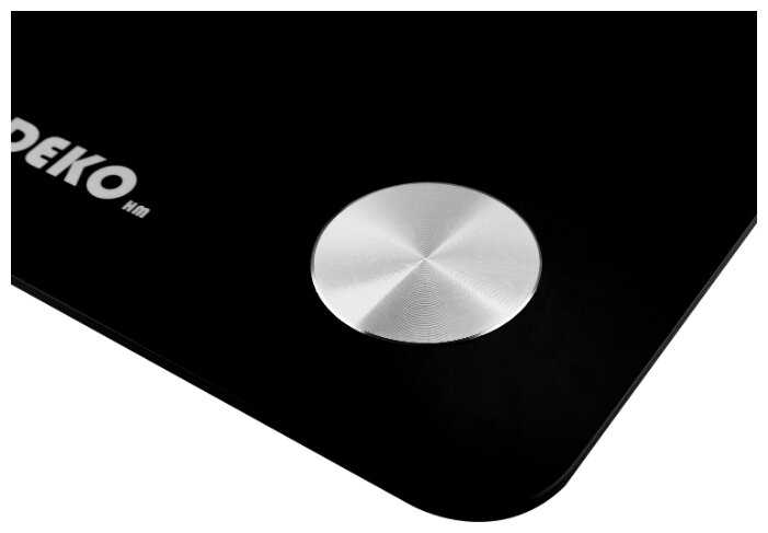 Умные напольные весы повышенной точности DEKO DKSC02 Black, до 180кг, ЖК-дисплей, 12 параметров из фотография 3