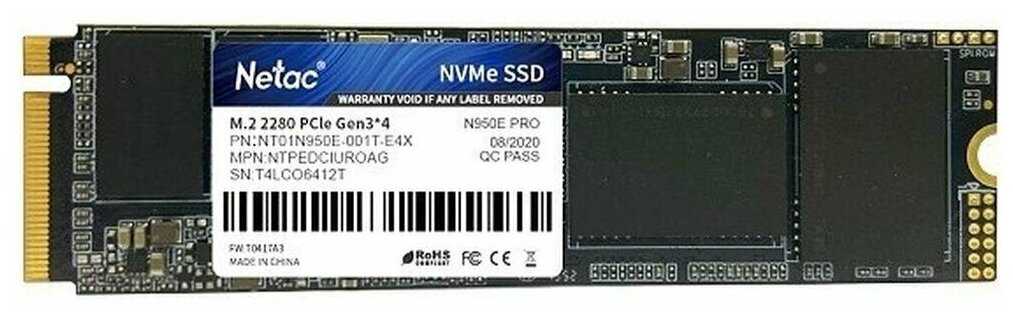 Твердотельный накопитель Netac M.2 NT01N950E (001T-E4X)