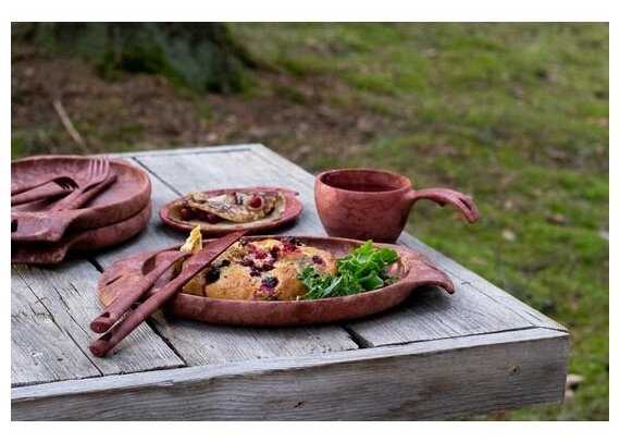 Набор посуды KUPILKA FILL THAT BELLY (для двух персон), красный фотография 2