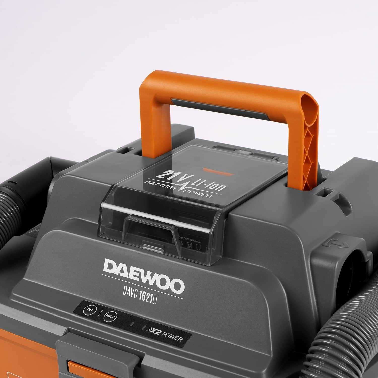 Пылесос аккумуляторный DAEWOO DAVC 1621Li SET фотография 17
