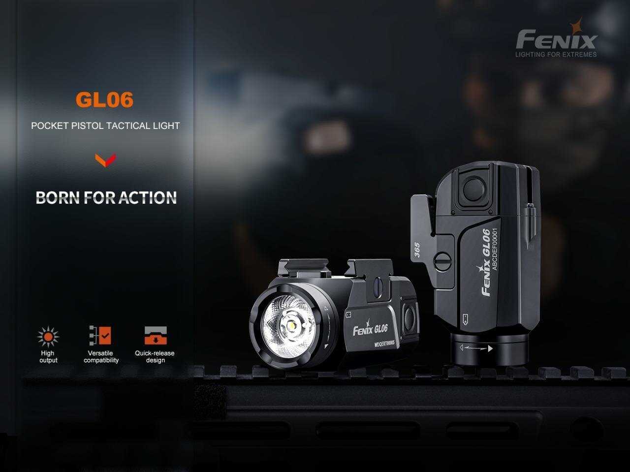 Пистолетный фонарь Fenix GL06-365 (Sig-Sauer P365) фотография 1