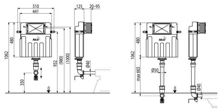 Бачок скрытого монтажа Alcadrain AM112 Basicмodul фотография 7