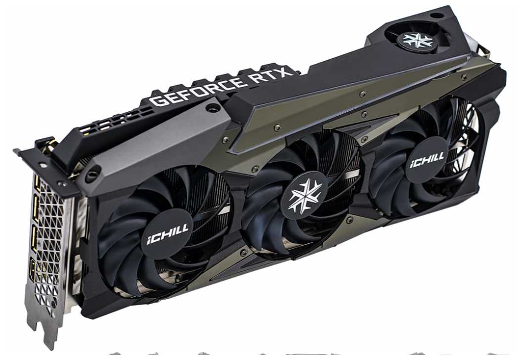 Видеокарта INNO3D GeForce RTX 3080 ICHILL X4 LHR 10Gb (C30804-106XX-1810VA36H) фотография 12