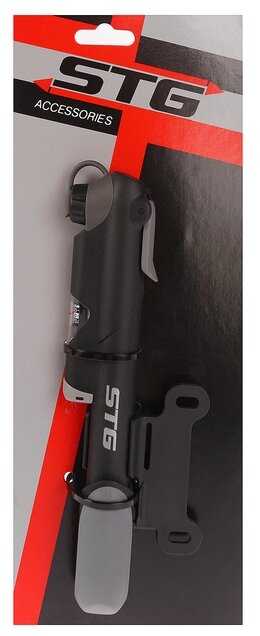 Ручной велонасос STG GP-61S, пластик фотография 3