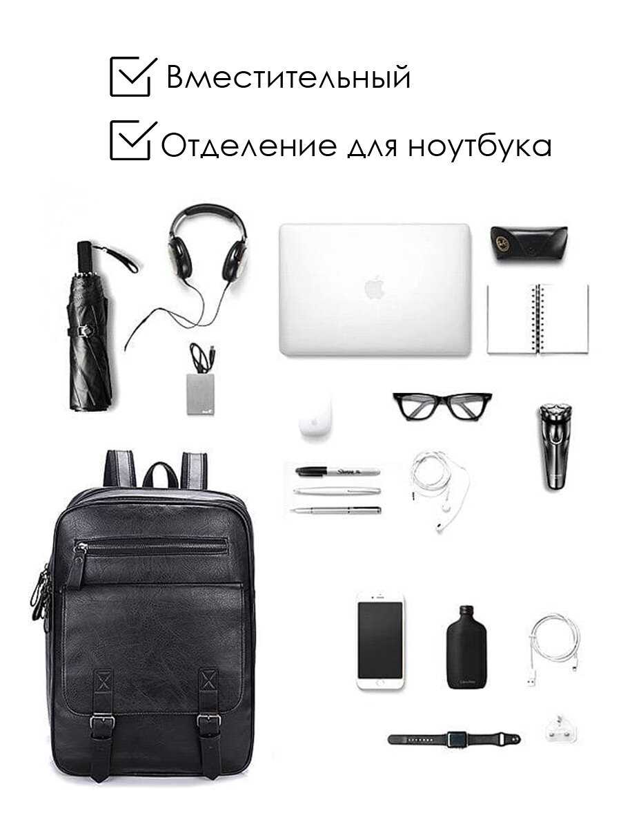 Рюкзак TEVIN Рюкзак кожаный для ноутбука (TEVIN) фотография 11