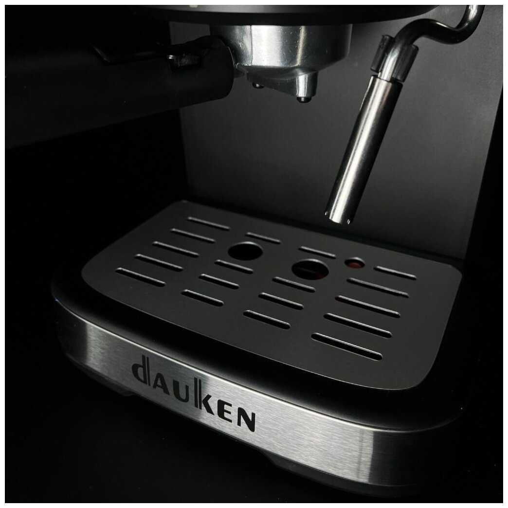 Кофеварка Dauken HC120 рожковая с капучинатором, автоматическая зерновая для дома, офиса фотография 2