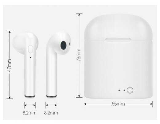 Беспроводные наушники Bluetooth True Wireless Stereo HBQ i7S (Белый) фотография 12