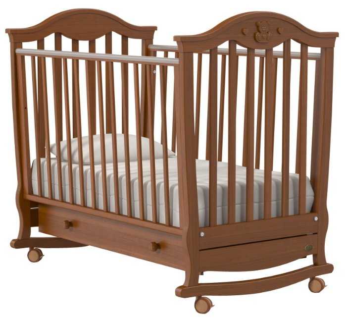 Детская кровать Nuovita Sorriso dondolo (Noce scuro/Темный орех)