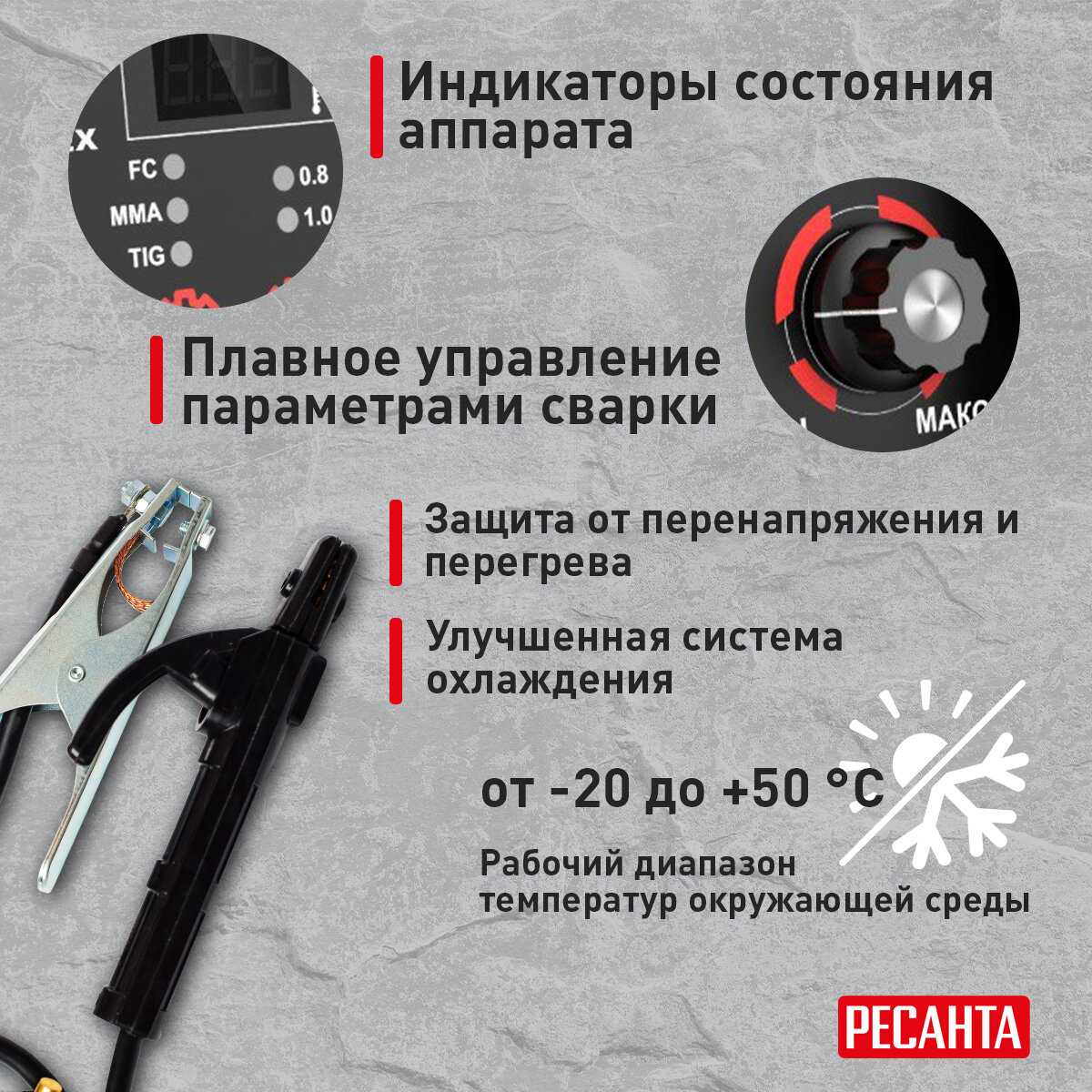 Сварочный полуавтомат Ресанта САИПА-160 (MPEX) фотография 14