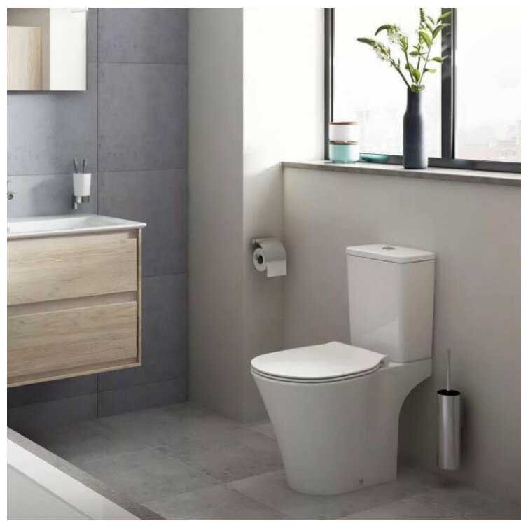 Чаша унитаза напольная Ideal STANDARD Connect E009701 с горизонтальным выпуском фотография 7