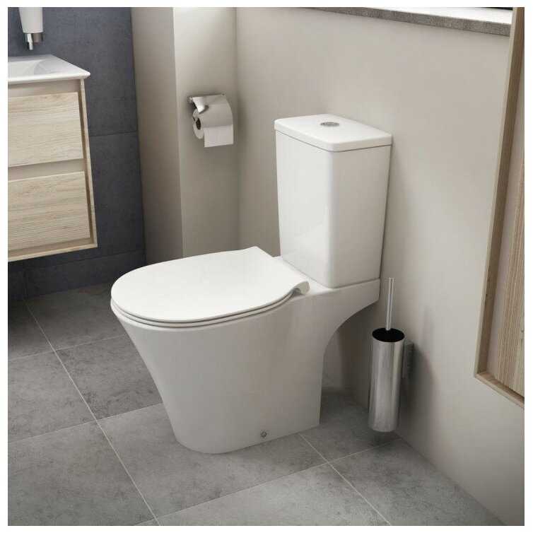Чаша унитаза напольная Ideal STANDARD Connect E009701 с горизонтальным выпуском фотография 8
