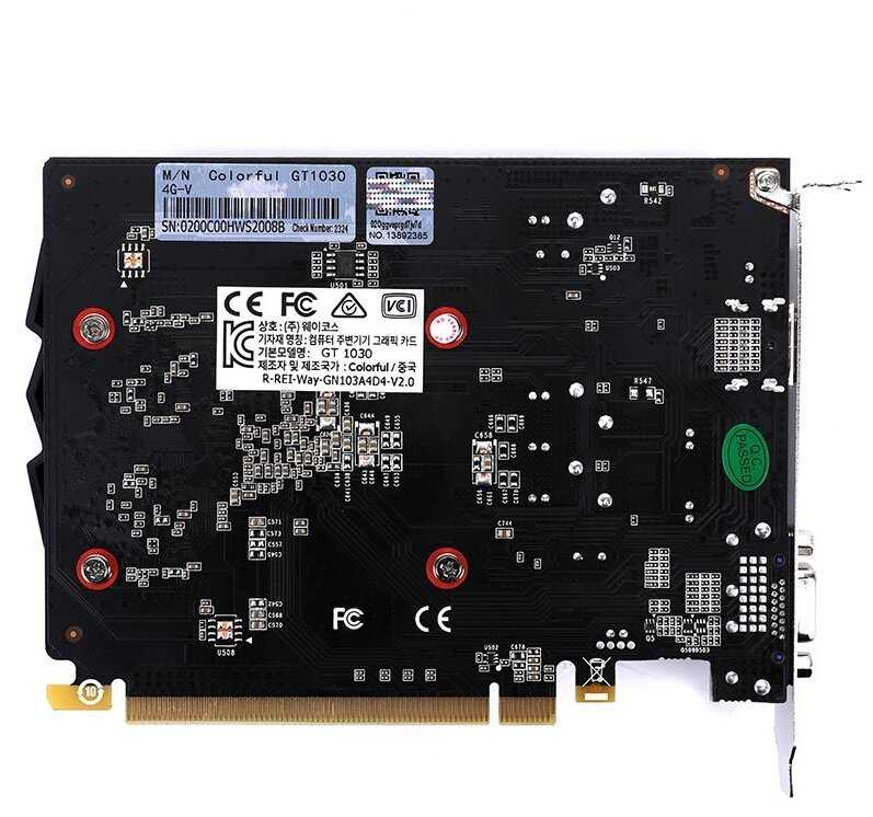 Видеокарта Colorful GeForce GT1030 (4G-V) фотография 4