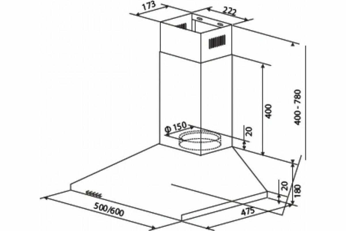 Вытяжка кухонная Cata V3-S600 X фотография 6
