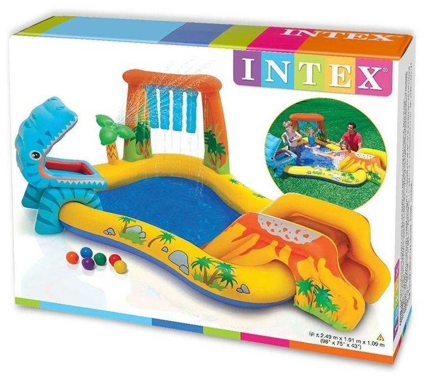 Надувной бассейн Intex Динопарк фотография 2
