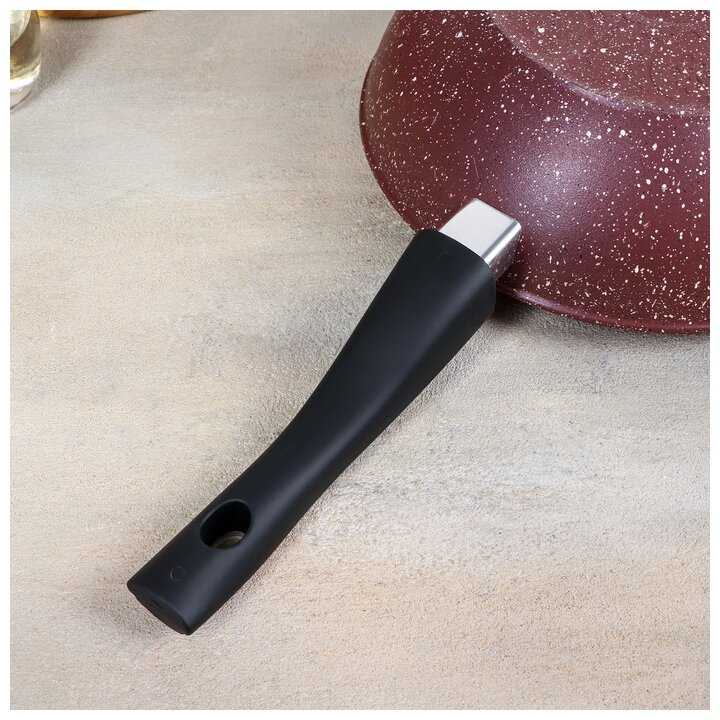 Сотейник Шоколад 24*8,2см съемн. ручка, стекл. крышка 4895945 фотография 3