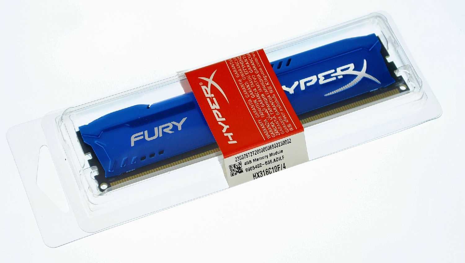 Оперативная память HyperX Fury 4 ГБ DDR3 DIMM CL10 (HX316C10F/4) фотография 10