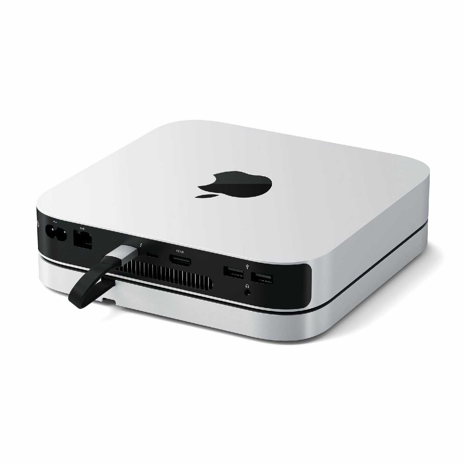 Док USB-станция с подставкой Satechi Stand & Hub for Mac Mini/Studio with NVME & SSD Enclosure. Цвет фотография 4