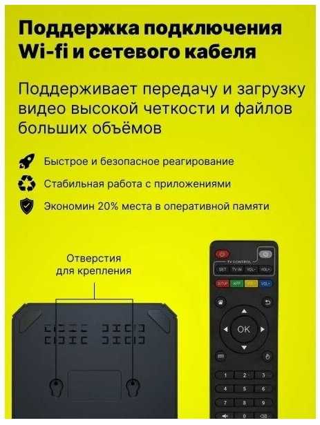 Смарт ТВ приставка X96Q (2/16 Гб) фотография 17