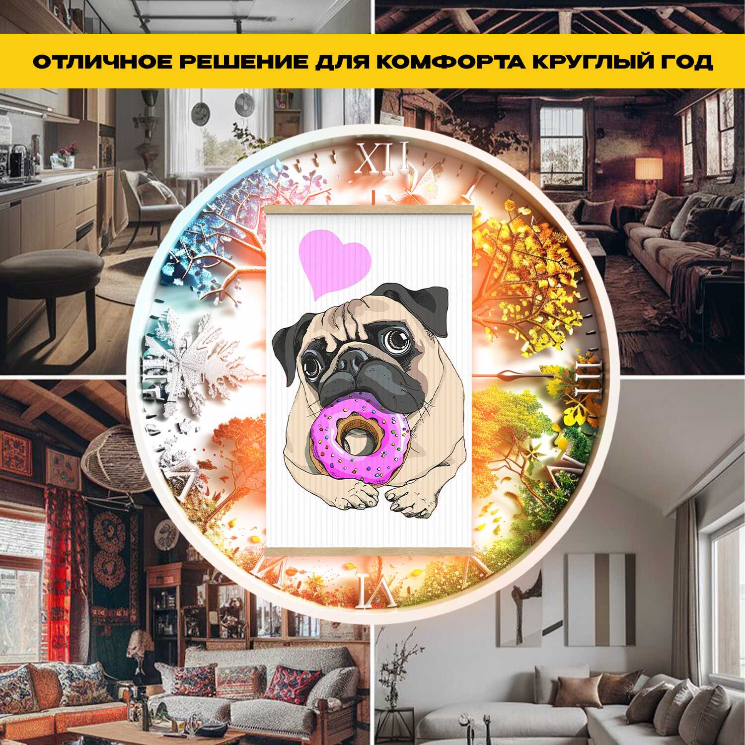 Обогреватель электрический инфракрасный настенный Totmart Картина интерьерная Котенок фотография 28