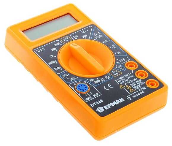 Мультиметр цифровой ЕРМАК DT-838 фотография 1