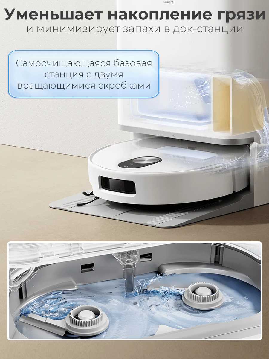 Роботы-пылесосы со станцией самоочистки Xiaomi Робот-пылесос Xiaomi X20+ Белый фотография 7