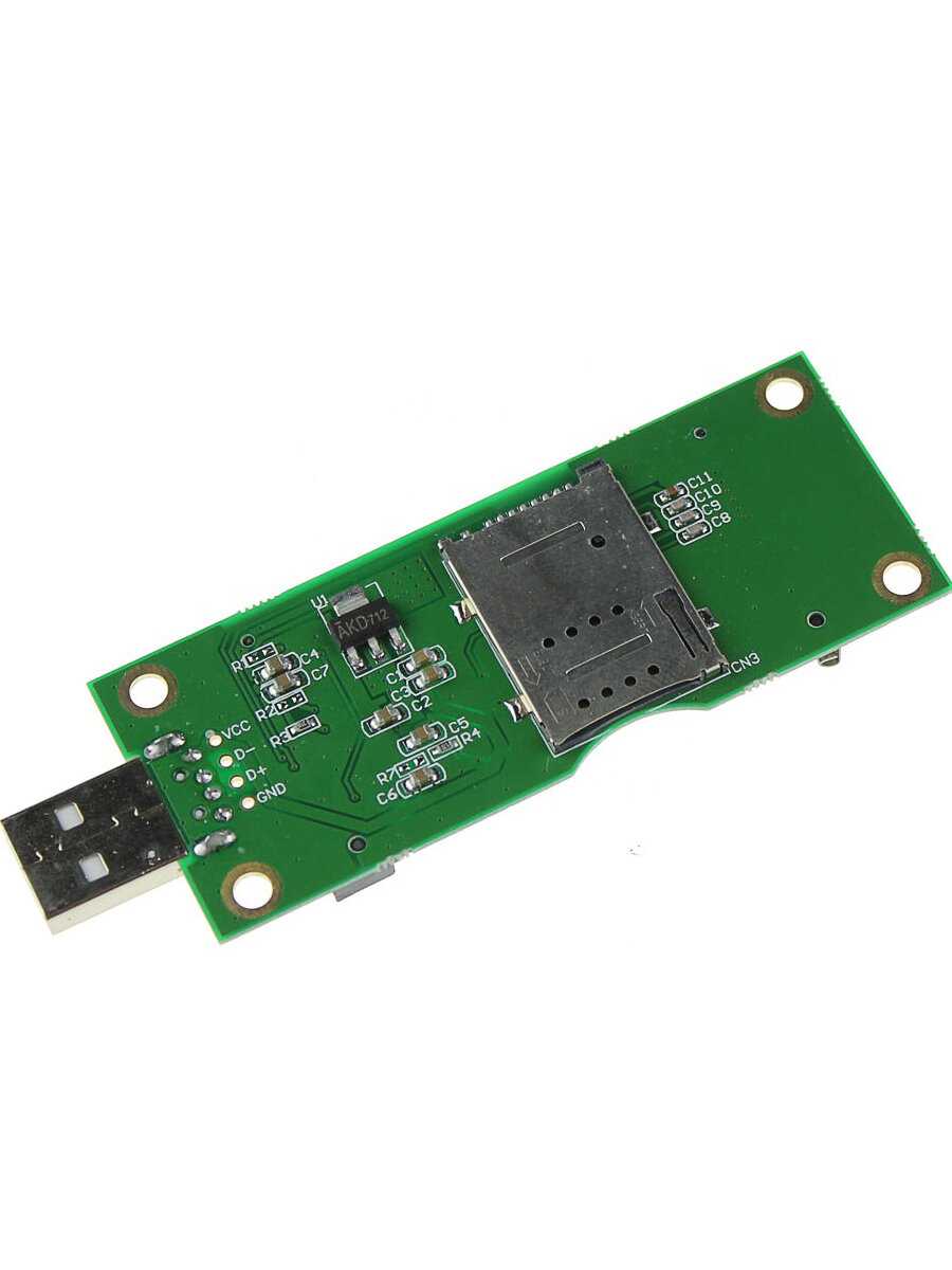 Адаптер GSMIN DP69 Mini PCI-E c SIM-картой на USB (WWAN/LTE) (DP69) фотография 3