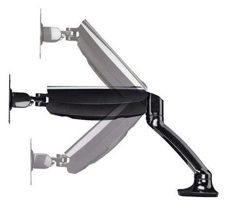 Кронштейн для мониторов ЖК HAMA Fullmotion черный фотография 2