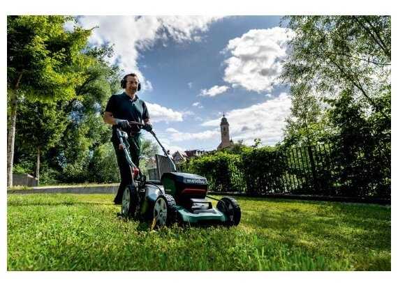 Аккумуляторная газонокосилка Metabo RM 36-18 LTX BL 46 (601606850) фотография 7