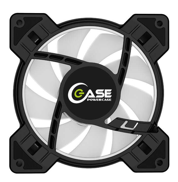 Вентилятор для корпуса Powercase M6-12-LED фотография 2