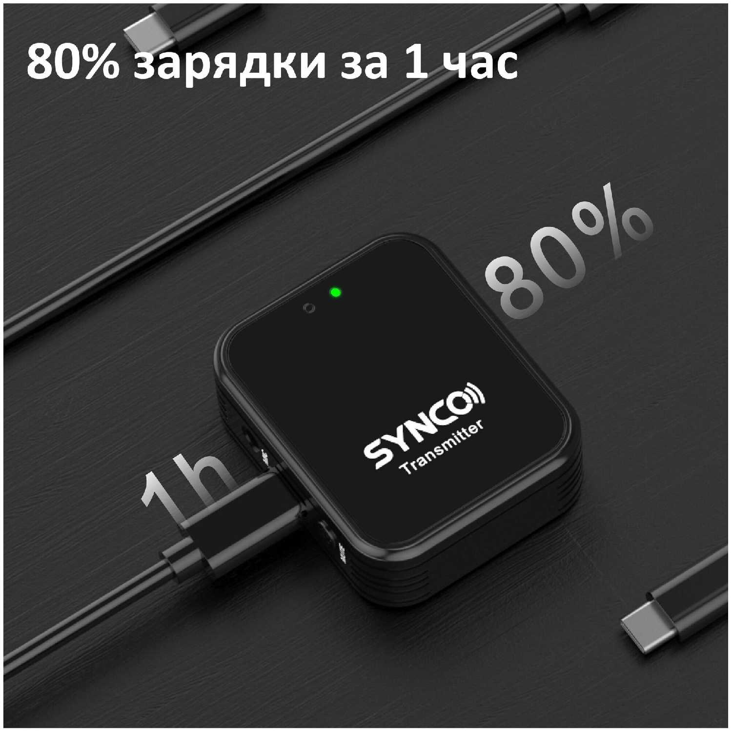 Радиосистема SYNCO G1TL (Type-C + Lightning) фотография 6