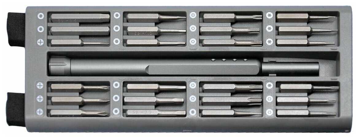 Отвертка с насадками Jakemy JM-P18 в чехле+ инструменты для вскрытия 61 в 1 фотография 1