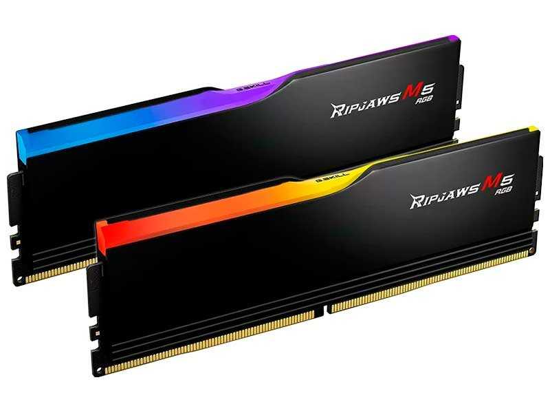 Оперативная память G.Skill Ripjaws M5 RGB [2x32ГБ DDR5 6400 МГц] [F5-6400J3239G32GX2-RM5RK] фотография 2