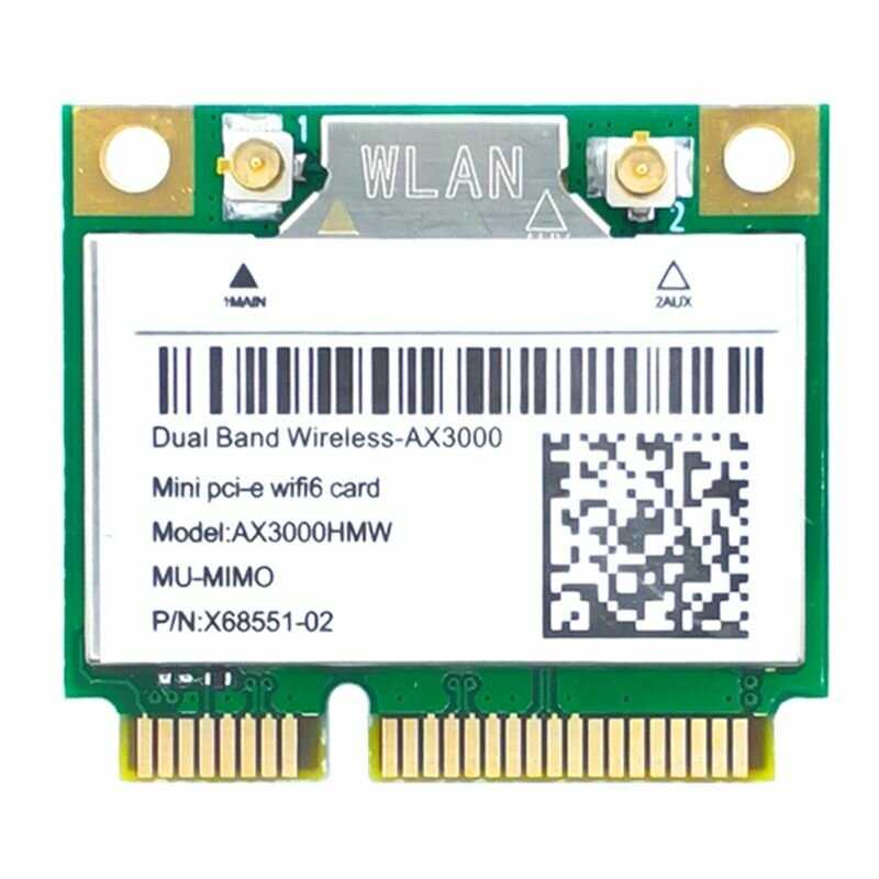 Сетевая Карта Card PCB MyPads AX200 AX3000HMW Mini PCI-E WiFi 6 Беспроводной Адаптер 2.4G/5G Bluetooth 5.1 802.11AX Для Win10
