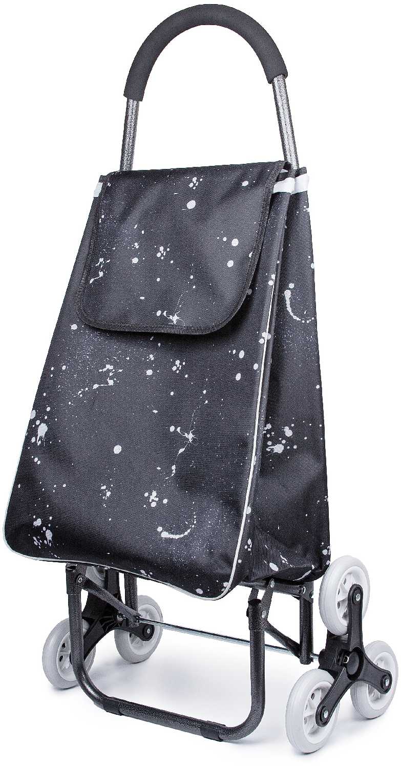 Сумка тележка на колесах, тележка хозяйственная, сумка женская, ZDK, черная, 45*44*98 см фотография 1