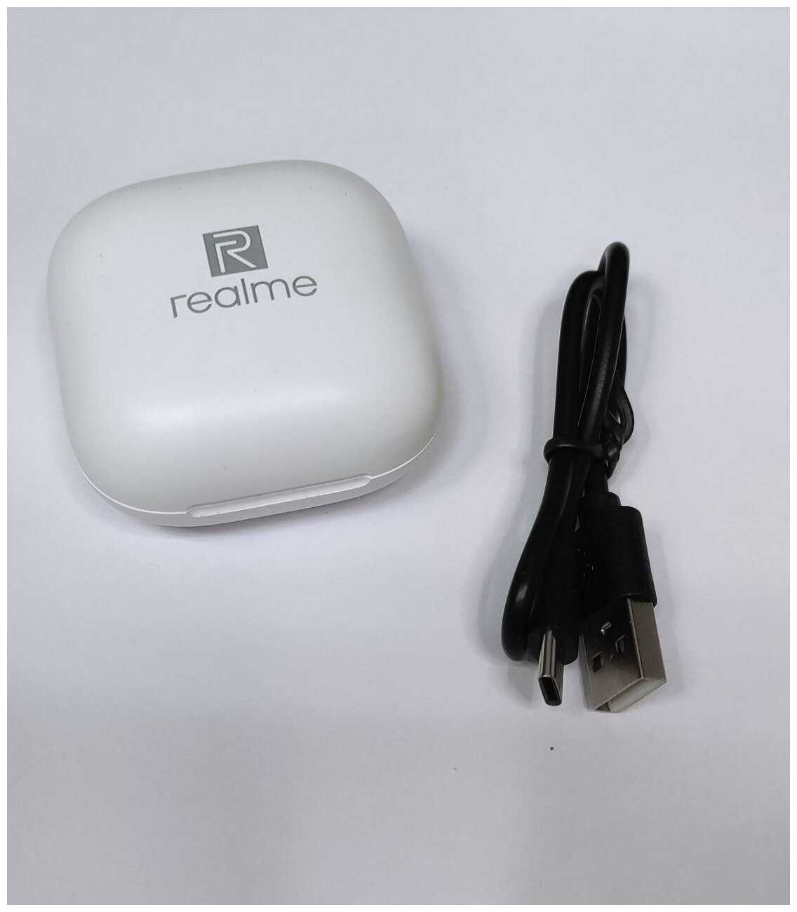 Беспроводные наушники Realme Buds T11 формы Airpods фотография 4