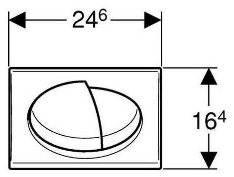 Кнопка смыва GEBERIT Twist (115.780.46.1) фотография 1
