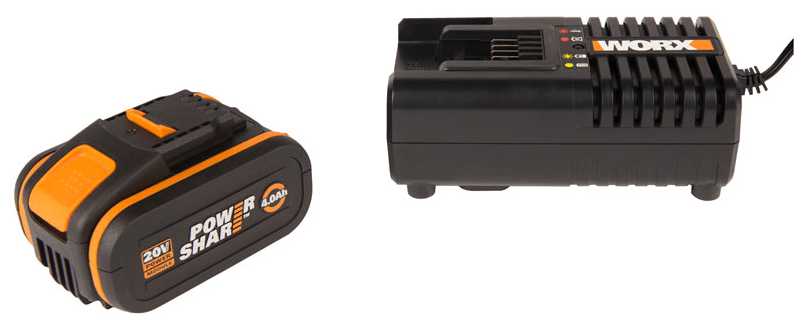 Комплект Worx WA3604 (20 В 4 А·ч) фотография 4