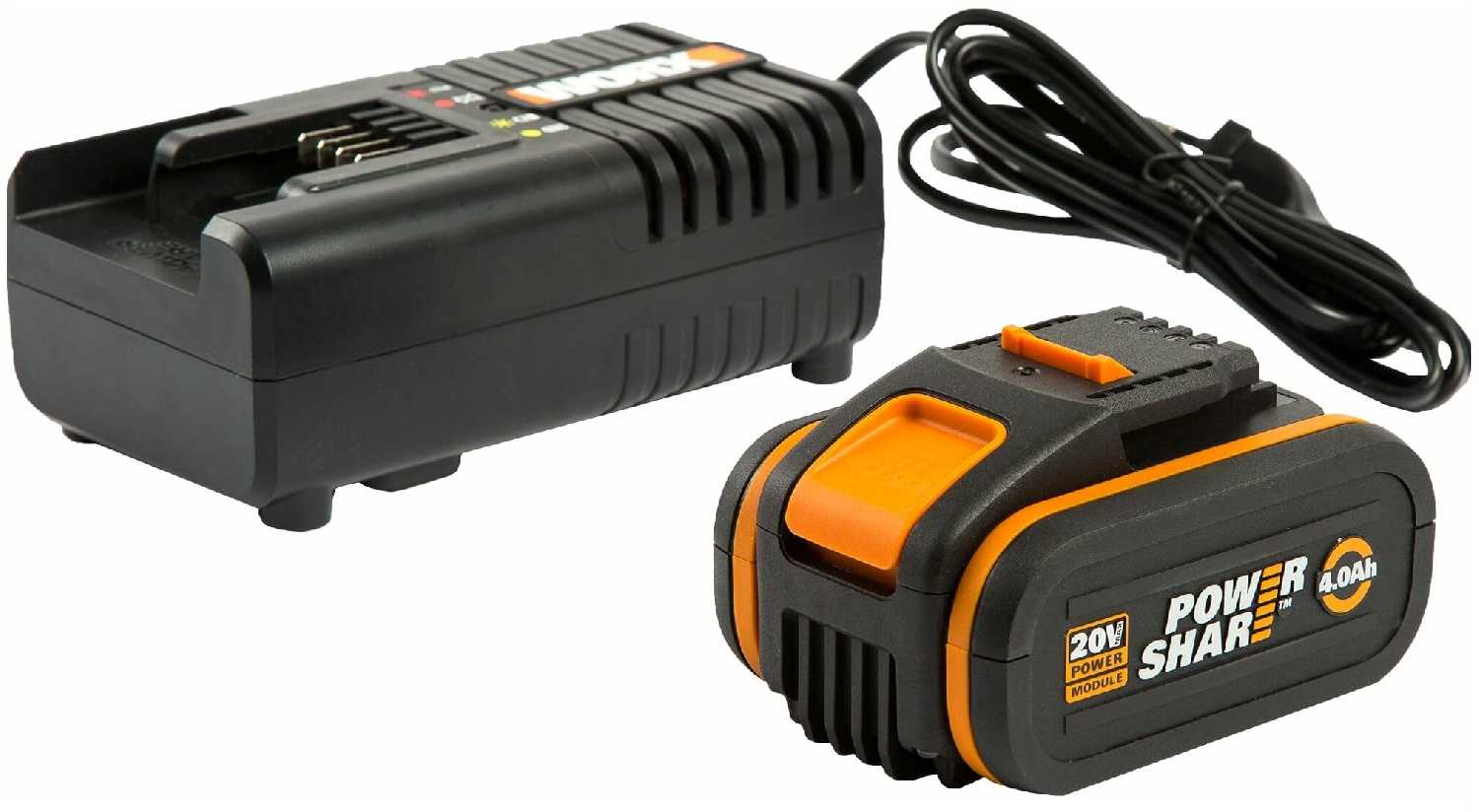Комплект Worx WA3604 (20 В 4 А·ч) фотография 5