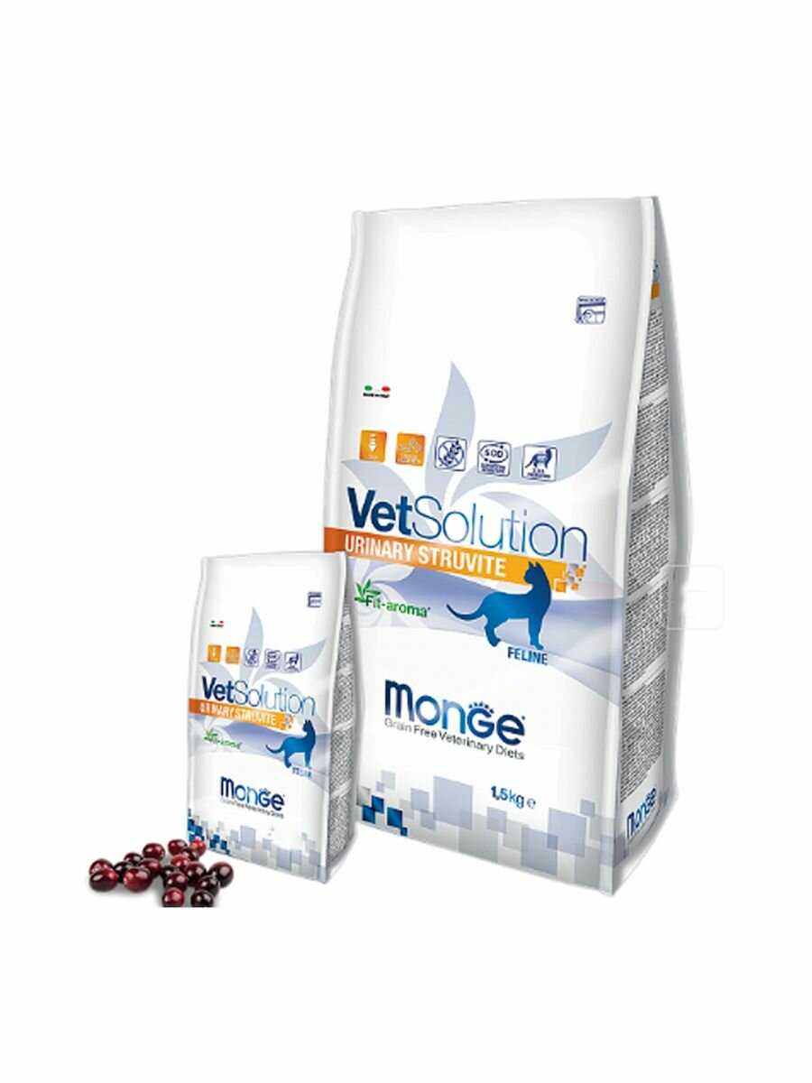 Корм для кошек Monge VetSolution (для лечения МКБ, беззерновой) фотография 12