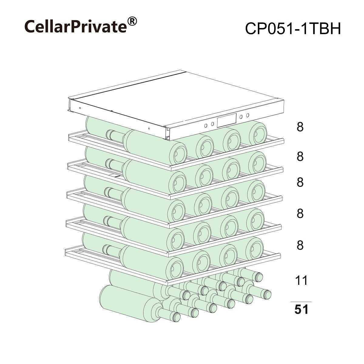 Винный шкаф Cellar Private (CP051-1TBH) фотография 11