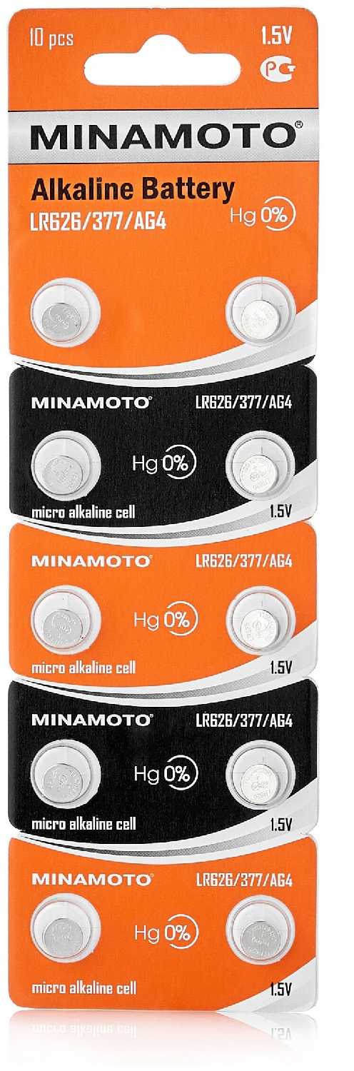 Батарейка Minamoto AG4 LR626 фотография 1