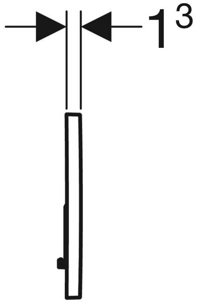 Кнопка смыва GEBERIT Sigma 01 (115.770. JQ.5) фотография 8