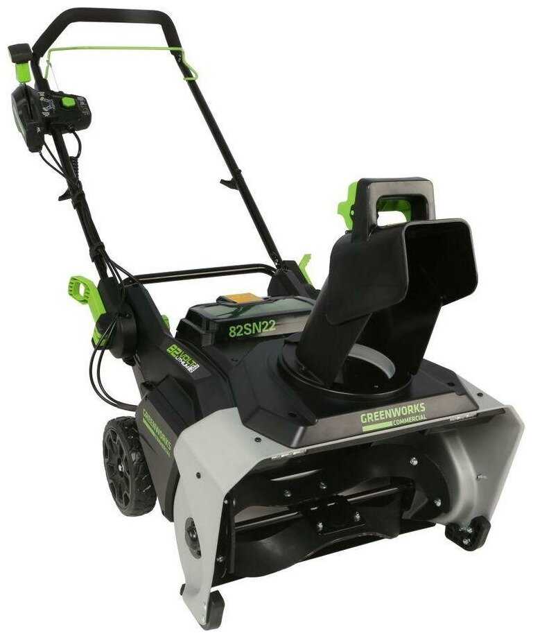 Снегоуборщик аккумуляторный Greenworks GD82ST с аккумулятором 5 А.ч, 82 В, 5мА·ч фотография 17