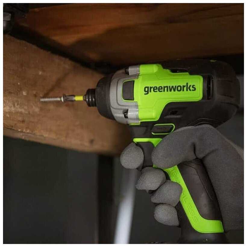 Аккумуляторная дрель-шуруповерт Greenworks GD24ID3 фотография 12