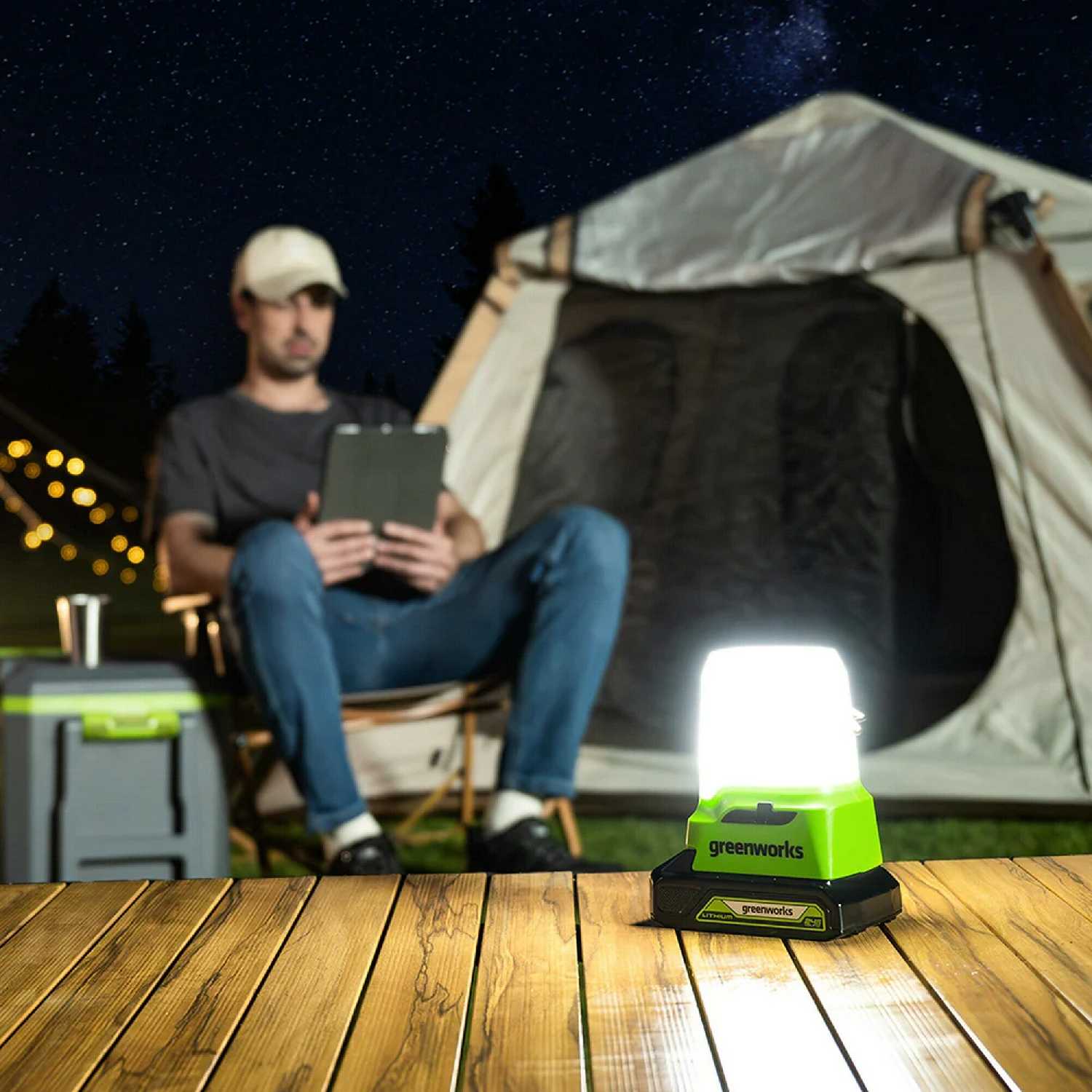 Аккумуляторный светодиодный фонарь Greenworks G24LA500 (3501007) фотография 5