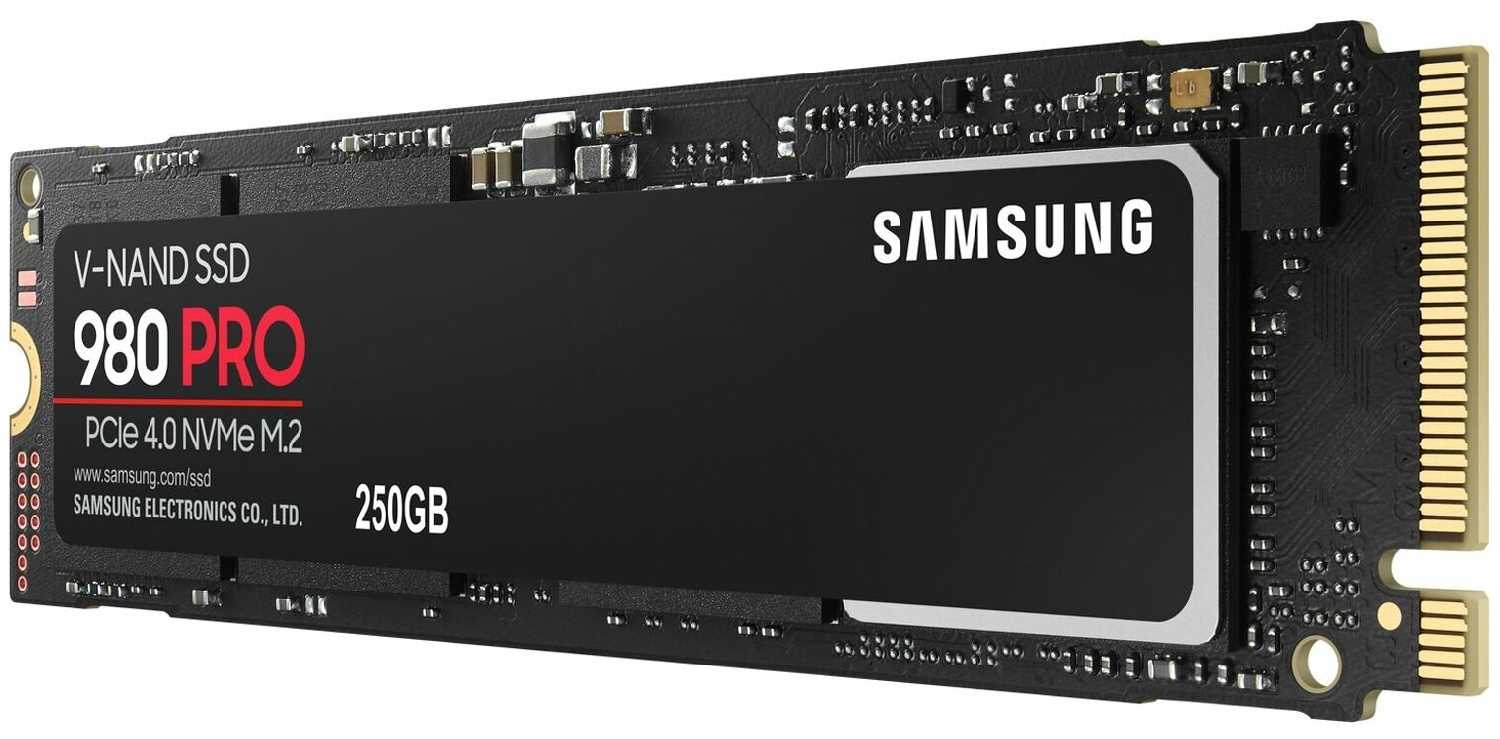 Твердотельный накопитель Samsung 980 PRO 250 ГБ фотография 2